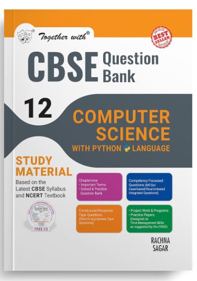 Together with CBSE Question Bank Class 12 Computer Science with Python for 2025 Exam